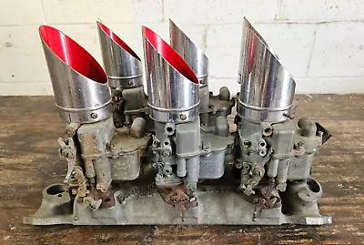 Vintage Edelbrock 6 Deuce 6x2 ML  SBC Intake Chevy Gasser 327 • $1359.20