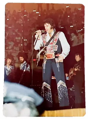 ELVIS PRESLEY Original Concert Snapshot Photo 7-24-1975 Ashville NC Photograph • $30