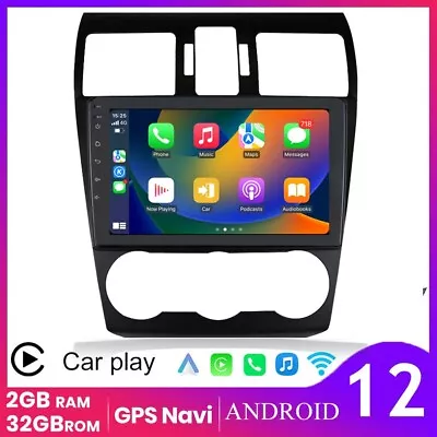 9  For Subaru XV Crosstrek 2012-14 Android12 CarPlay Car Stereo Radio Player GPS • $126.99