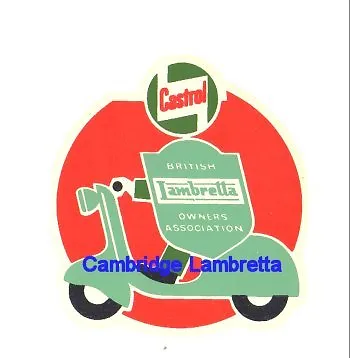 Castrol BLOA British Lambretta Owners Association Waterslide Large • £3.50