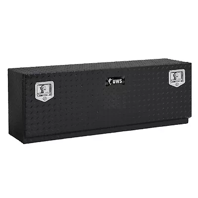 UWS Universal Top Side Gloss Black Aluminum Single Door Truck Tool Box EC40032 • $817.95