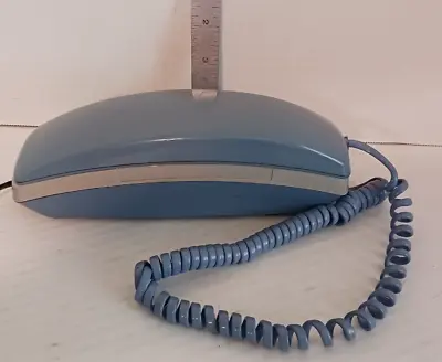 Vintage Unisonic Blue Mid Century Modern Slim Line Push Button  Telephone • $21.99