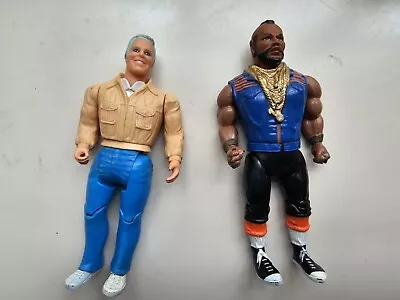 Vintage Galoob A-Team Action Figure Lot Of 2 Hannibal & BA Baracus MR. T • $8