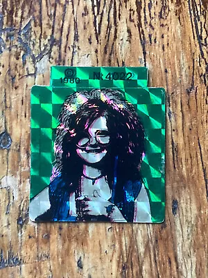 Vtg 1980 JANIS JOPLIN Blues Hippie Rock 'n Roll Musician Prism Sticker RARE! • $9.99