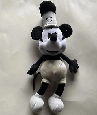 Mickey Mouse  Steamboat Willie  Disney 90th Anniversary 10” Plush Stuffed Toy • $9