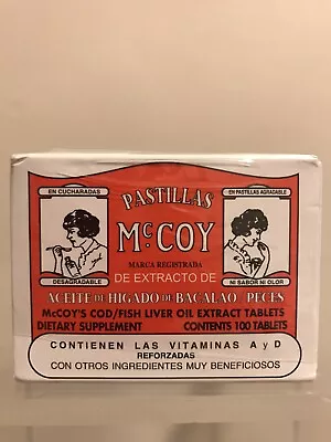 Tablets McCoy Liver Oil Extract Tablets 100x Best By 08/2025  *SEALED • $49