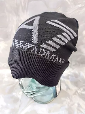 EA7 Mens Mountain U-Visibility Beanie Black New • £34.99