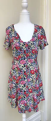 $25 • Buy PeachyMama Floral Breastfeeding Maternity Dress S