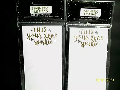 All In One Cards Magnetic List Pads  This Is Your Year To Sparkle  • $8.09