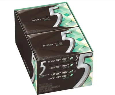 Five 5 Gum Sweet Mint Sugar Free Gum 15 Piece (10 Packs) • $21.99