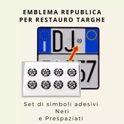 Set 2 Adesivi Per Targa Auto Dipartimento 16 – Regione Nuova Aquitania 45x100 Mm