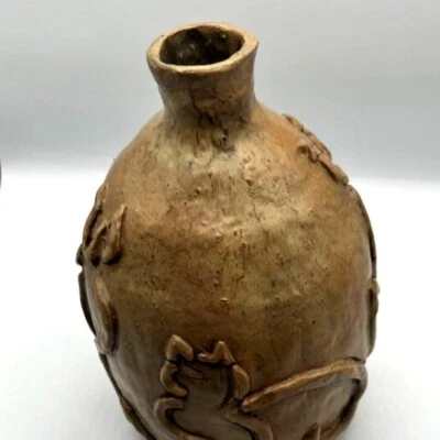 $130 • Buy Vintage Cat Studio Art Vase Artist Signed Vessel
