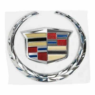 For Cadillac 4.25  Chrome Color Rear Trunk Lid Emblem • $29.47