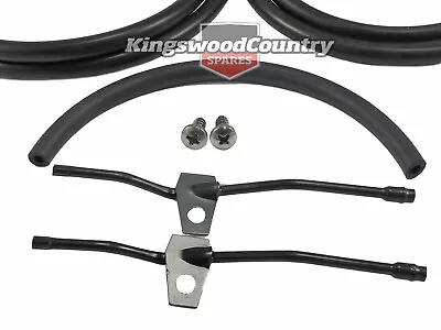 $59 • Buy Holden Torana LH LX UC Windscreen Washer Nozzle +Hose +Jet Kit BLACK Wiper