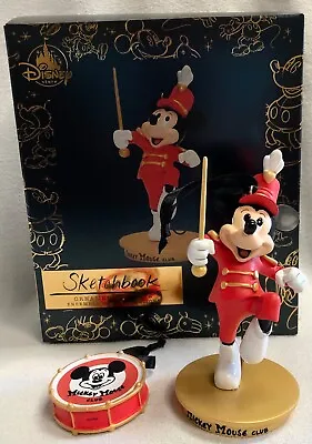 Disney Sketchbook 2018 Mickey Mouse Club (TV)  Ornament Set Of 2 Drum • $62.95