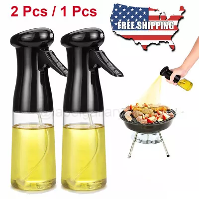 2 Pcs 210ML Olive Oil Sprayer Cooking BBQ Mister Spray Pump Bottle Kitchen US • $8.95