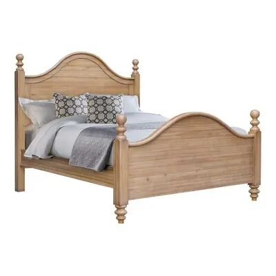 Sunset Trading Vintage Casual Transitional Wood Queen Bed In Maple Brown • $1744.49
