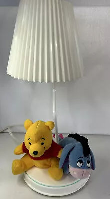 Vtg 80s Disney Winnie The Pooh Plush Lamp Dolly Inc Works Hunny Includes Shade • $18.98