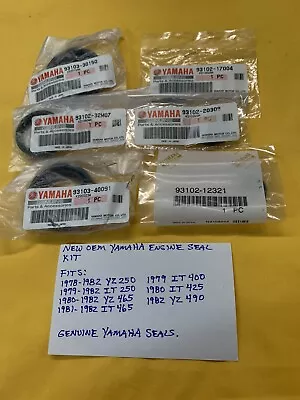 OEM YAMAHA ENGINE SEAL SETYZ 250465490IT 250400425465 Ahrma Mx (YSK-002) • $98.99