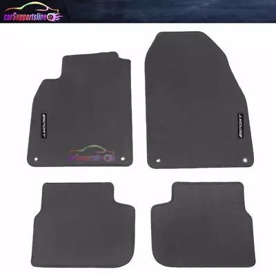 Fits 03-11 Saab 9-3 2Dr 4Dr Gray Nylon Floor Mats Carpets W/ White Sport • $58.99