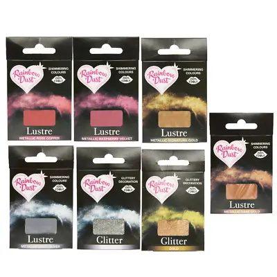 Edible Lustre Glitter Dust SACHET Rainbow Dust Sugarcraft Cake Craft Decorating! • £2.49