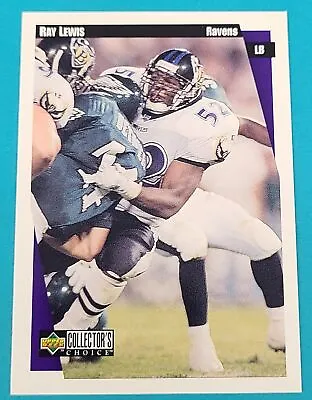 1997 Collector's Choice #261 Ray Lewis Baltimore Ravens FOOTBALL Card R6 • $2.99