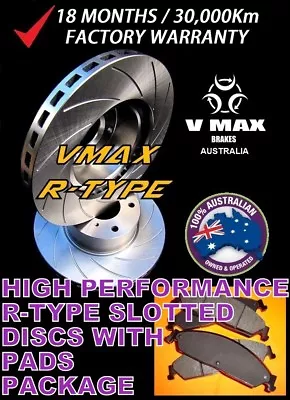 R SLOT Fits HOLDEN Rodeo TF Series 3.2L V6 4x4 99-02 FRONT Disc Rotors & PADS • $245.08