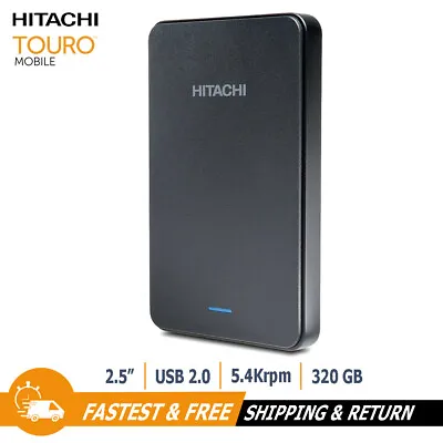 Hitachi Touro Mobile 2.5  320GB External Hard Drive USB 2.0 HDD HTOLMXEA3201ABB • $21.99