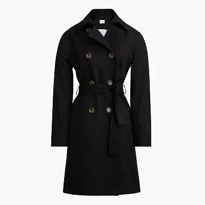 New JCREW $238 Trench Coat In Black • $99.95