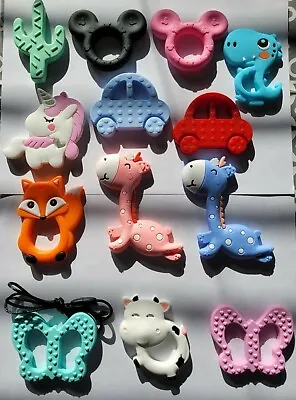 Baby Toddler Teether Silicone Teething Animal Babies Dummy Ring  • £4.25