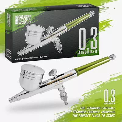 £35.99 • Buy Green Stuff World 0.3mm Dual-Action Airbrush | Hobby Fine Needle & Nozzle