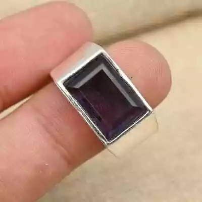 Designer Amethyst Handmade 925 Sterling Silver Men's Favorite Ring All Size D132 • $15.38