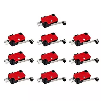 10PCS Micro Switch 1NO 1NC SPDT 15A 125/250VAC Long Hinge Roller Lever Arm Sw... • $16.91