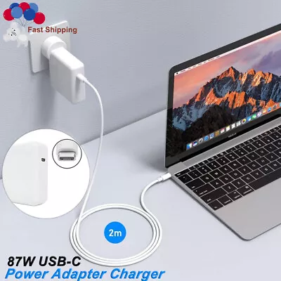 87W USB-C Power Adapter Charger 2M Type-C Cord For Apple Macbook Air Pro Laptop • $25.95