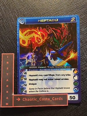 $220 • Buy HEPTADD  MISPRINT (no Ripple Foil) PROMO - 45/50/50/45/50 - CHAOTIC - See Photos