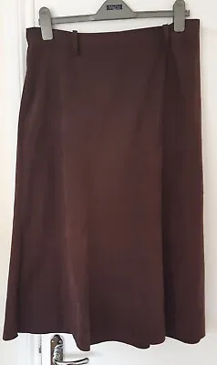 Ladies Brown Skirt Size 18 By Saloos Collection.  • £3.99