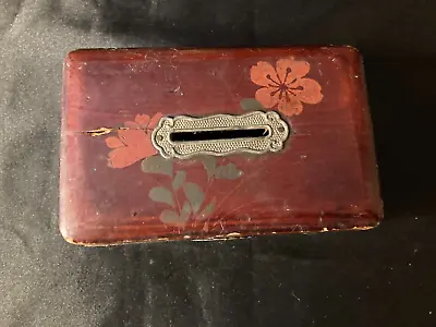 Coin Box: Vintage Antique Wooden Coin Bank Saver Money Box • $6.99