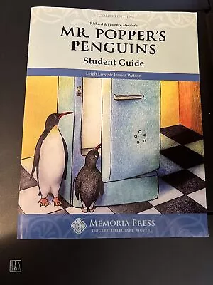 MR. POPPER'S PENGUINS STUDENT STUDY GUIDE By Leigh Lowe *Excellent Condition* • $19.99