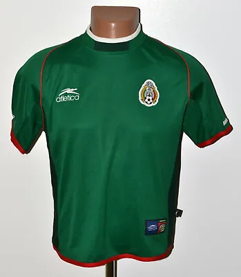 Mexico National Team 2001/2002 Home Football Shirt Jersey Atletica Size Yl Boys • £10.79