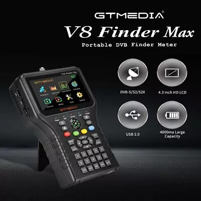 Locator Satellite Signal Finder 4.3'' LCD GTMEDIA V8 Finder Max DVB-S/S2/S2X • $147.07