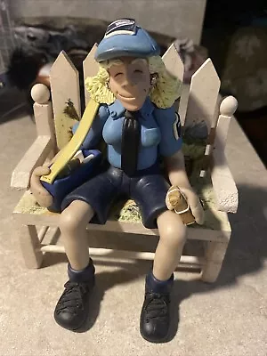 Mail Lady CARRIER D. Manning Shelf Sitter W/CARRY BAG Figure USPS.  (40) • $16