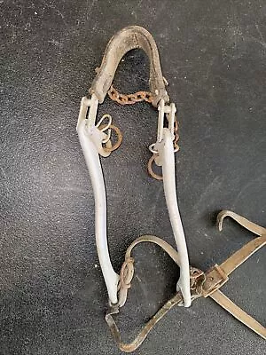 Vintage Sliester Bit USA Aluminum Shank Mechanical Hackamore Bit 9” Total Length • $99.99