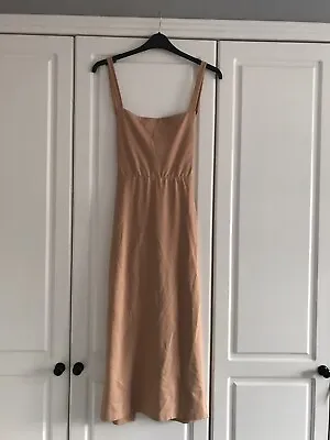 £55 • Buy LPA Cut Out Body Con Tube Dress Size Medium In Tan Worn Once Excellent Con