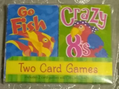Vintage Crazy 8's And Go Fish Two Card Games Pack • $0.99