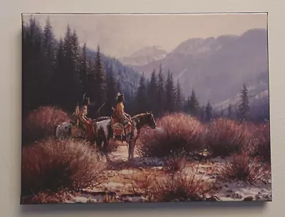 Martin Grelle Warriors In The Willows Open Ed - STRETCHED CANVAS READY TO HANG • $40