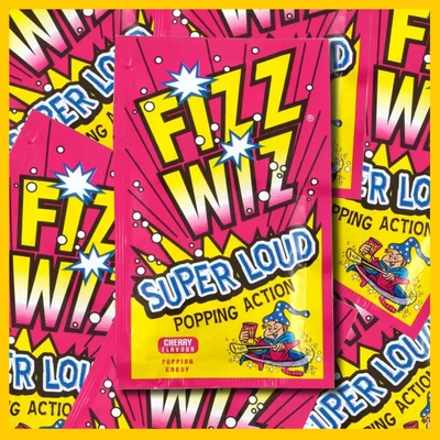 £2.95 • Buy 5 X Fizz Wiz CHERRY POPPING CANDY Retro Sweets Space Dust Vegetarian Super Loud