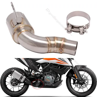 Mid Exhaust Pipe Slip On Modified For Duke 390 RC390 Adventure 390 250 2021-2023 • $75.75