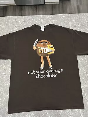 Vintage M&Ms Shirt Men XL Double Side Print Brown Chocolate Candy Racing • $22.28