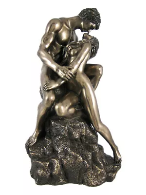 Bronze Finish The Lovers Couple Statue Nude • $96.30