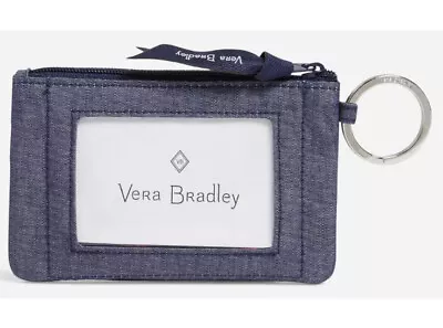 VERA BRADLEY Zip ID CASE In MOONLIGHT NAVY NWT • $14.90